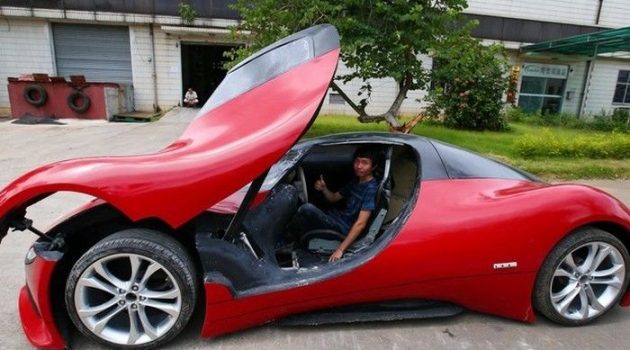 Студент из Китая собрал своими руками новый автомобиль